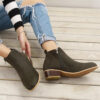 Spring Autumn New Woman Boots Low Heels - Image 4