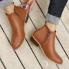Spring Autumn New Woman Boots Low Heels - Image 2